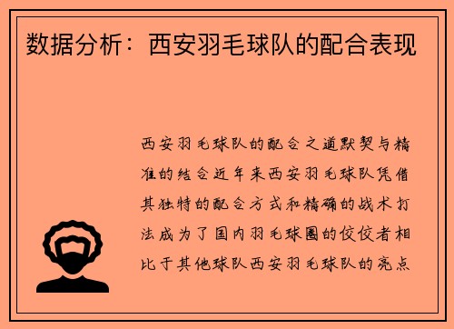 数据分析：西安羽毛球队的配合表现
